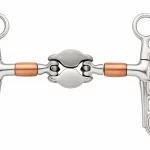 Close-up digital photograph of a Klapper bit, a type of horse bit designed for equestrian use, showcasing its detailed craftsmanship