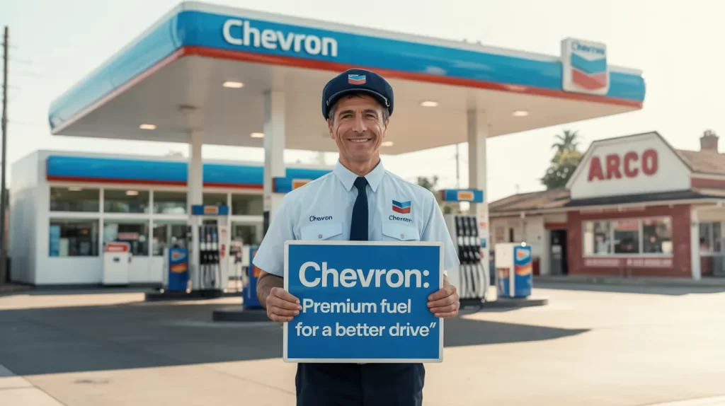 Why is Chevron More Expensive Than Arco gas stations showing fuel price difference